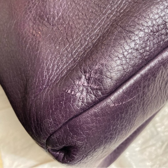 Coach Madison pebbled purple leather phoebe bag - Picture 10 of 16